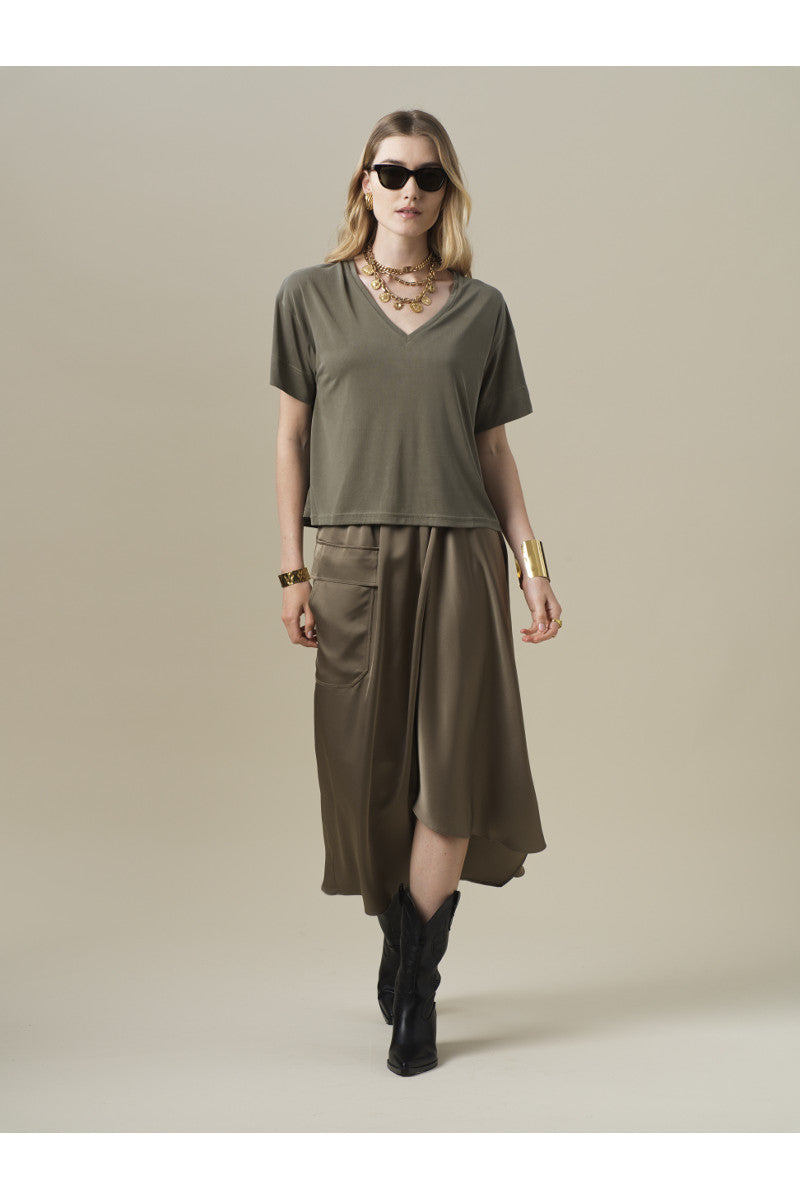 Jupe Iseline kaki - ORFEO