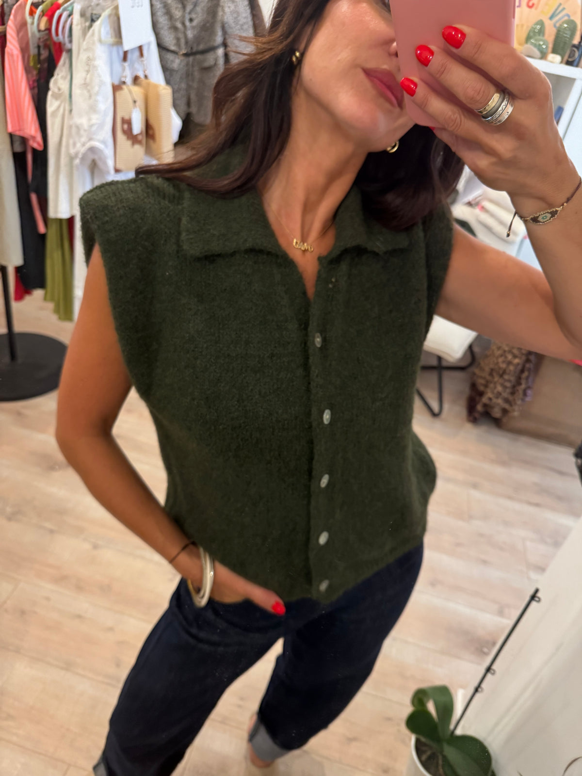 Gilet sans manche petites épaules - LOU