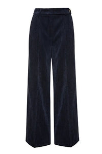 Pantalon velours fin bleu nuit - BSB