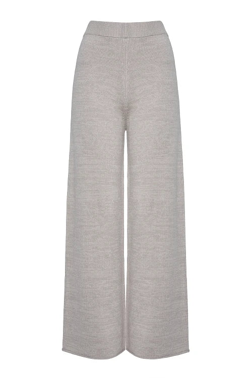 Pantalon maille beige mélangé - BSB