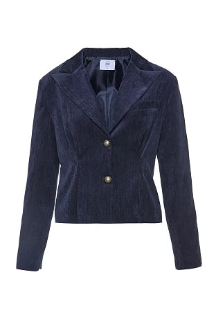 Veste velours fin bleu nuit - BSB