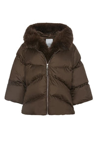 Doudoune choco col fourrure - BSB