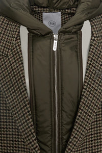Manteau écossais kaki à capuche- BSB