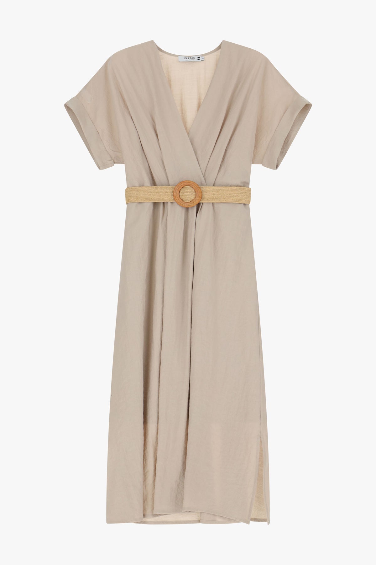 Robe midi ceinturée - PLEASE