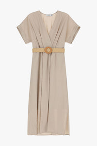 Robe midi ceinturée - PLEASE