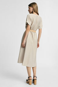 Robe midi ceinturée - PLEASE