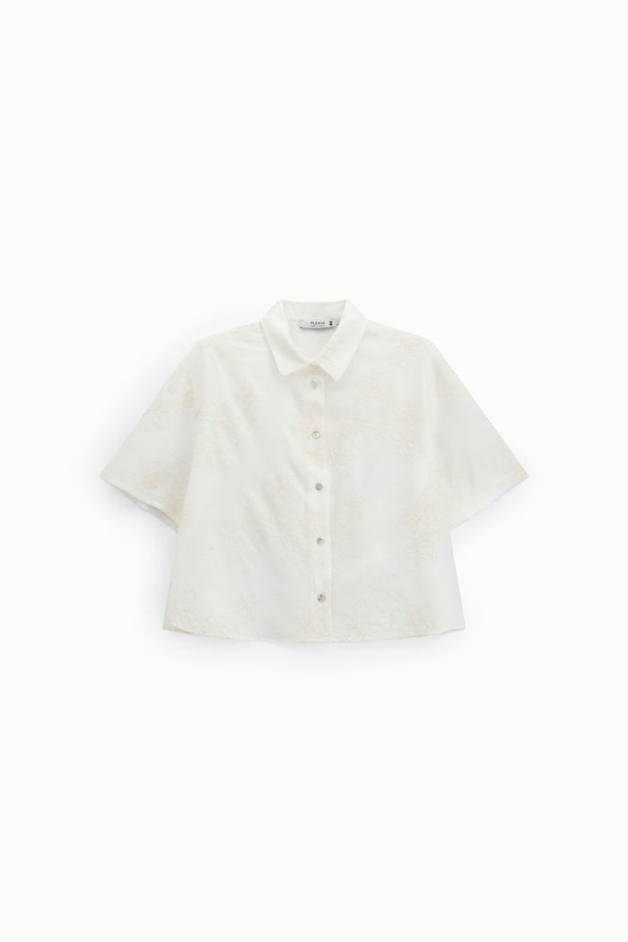 Chemise blanche brodée - PLEASE