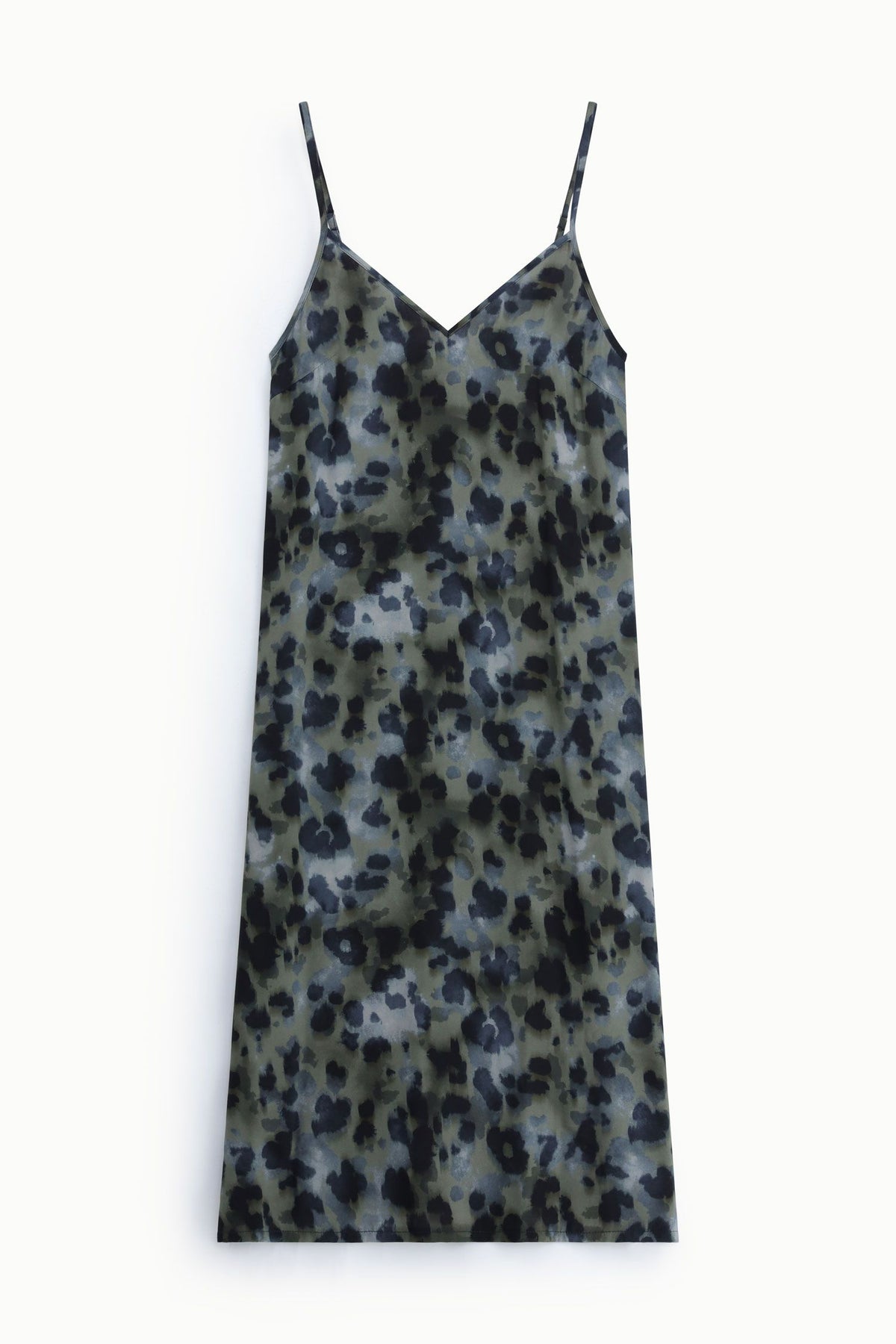 Robe midi léopard et fines bretelles - PLEASE