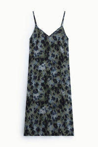Robe midi léopard et fines bretelles - PLEASE