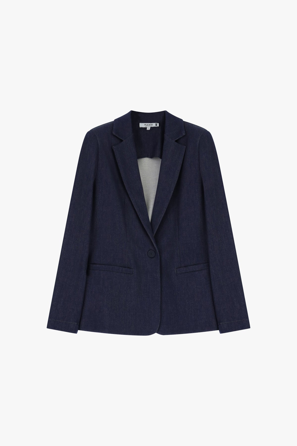 Blazer blu denim PLEASE