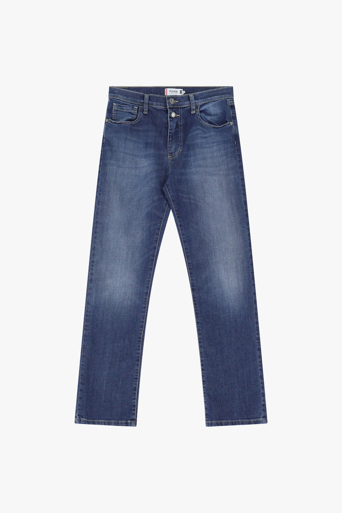 Jean droit 2 boutons - PLEASE
