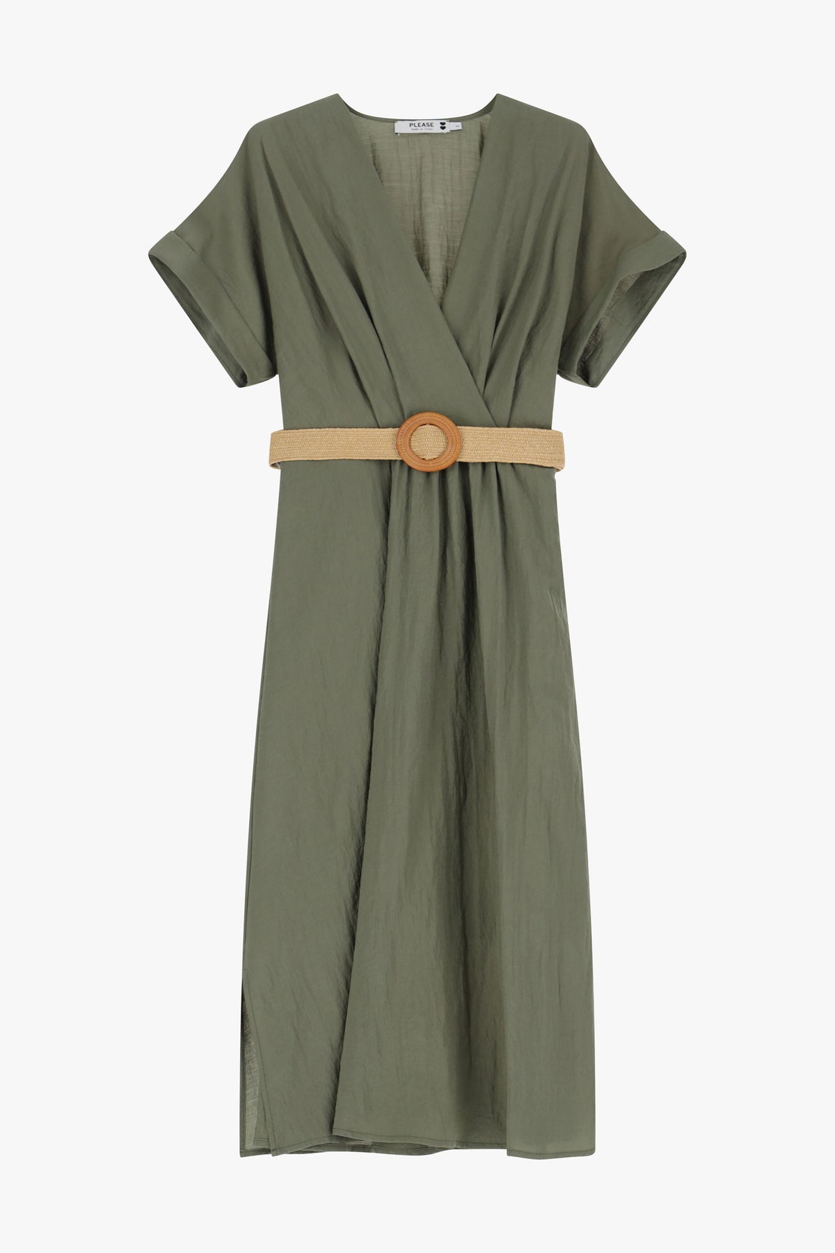 Robe midi ceinturée - PLEASE