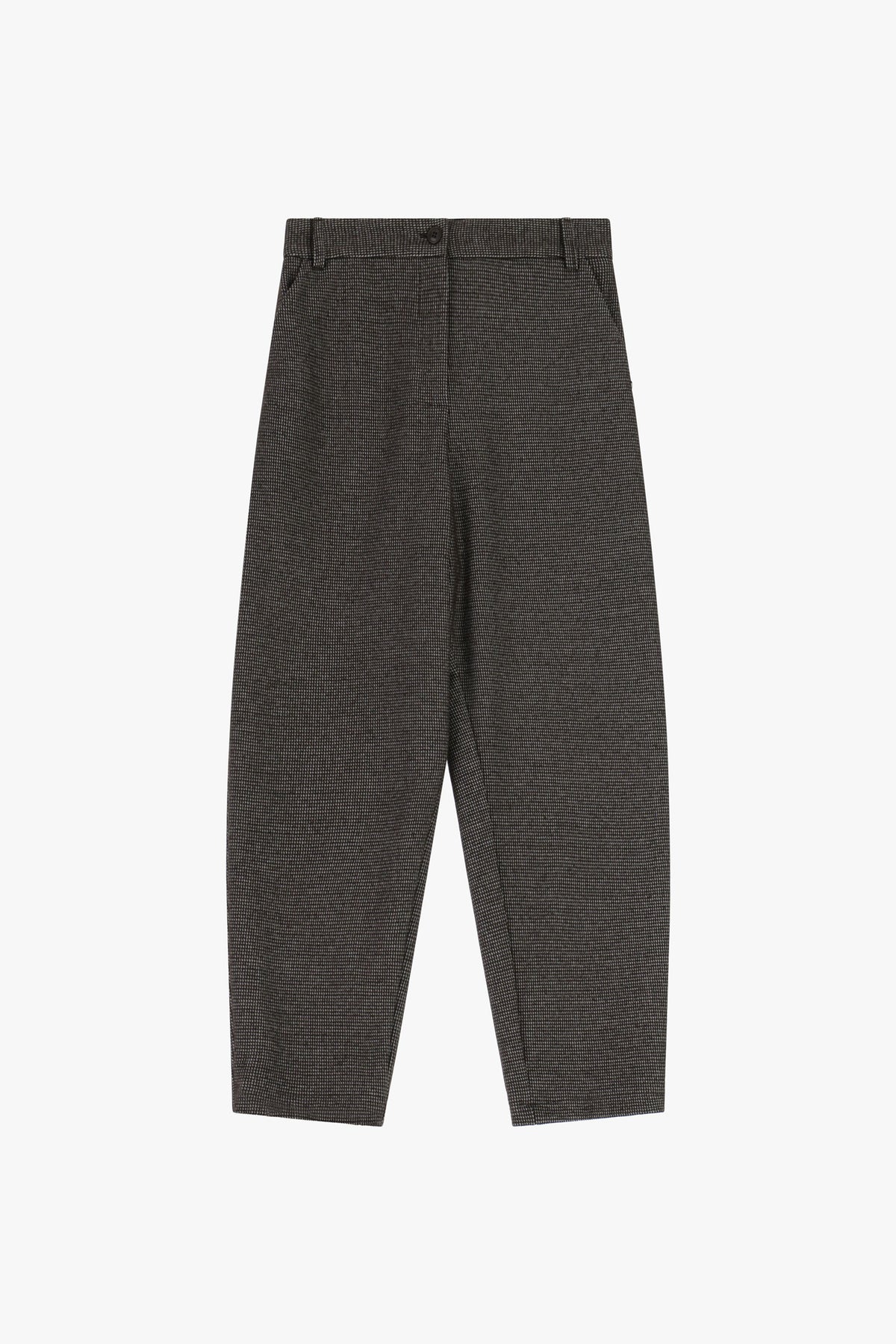 Pantalon chocolat micro-motifs -  PLEASE