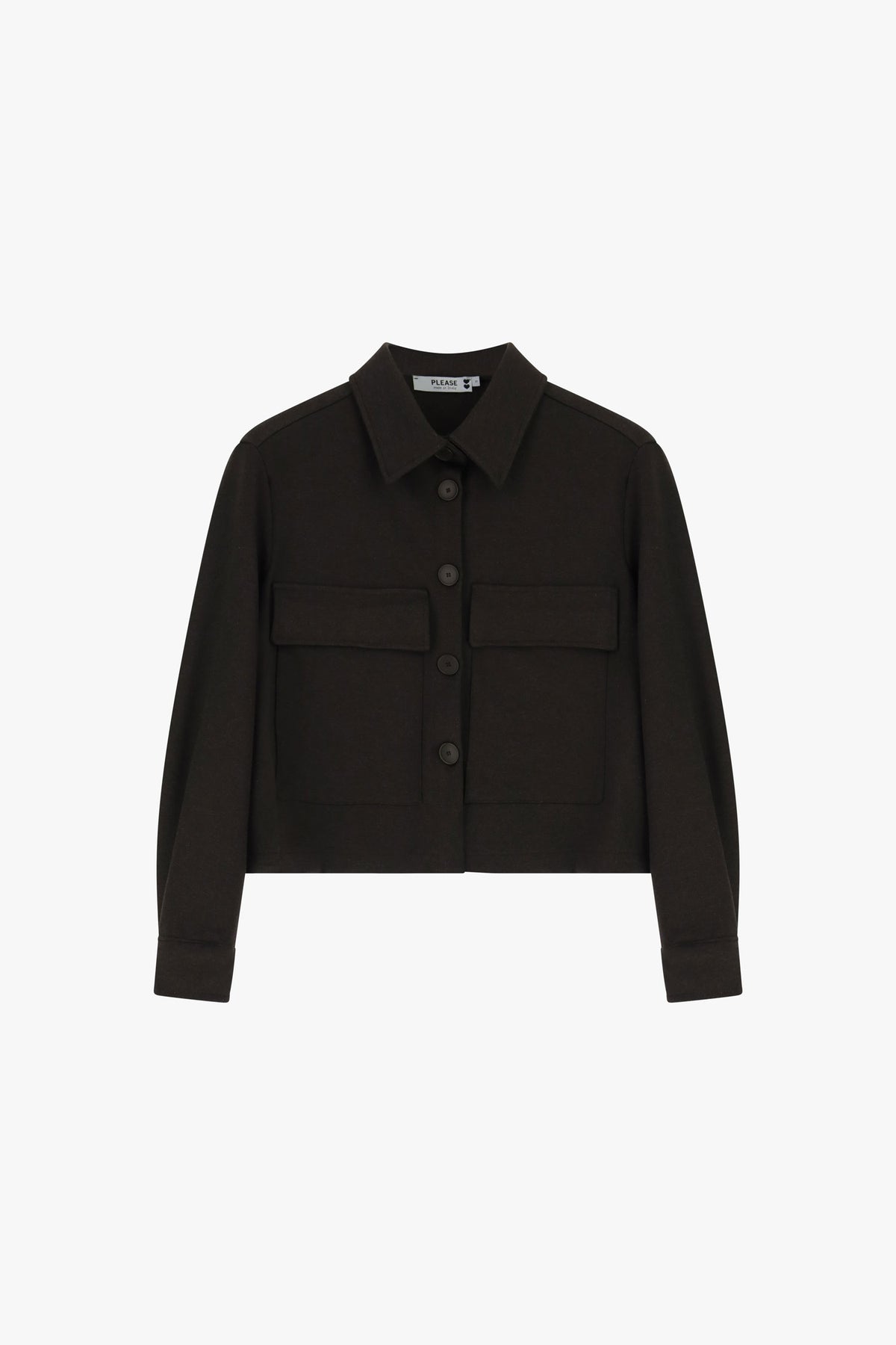 Veste courte chocolat - PLEASE