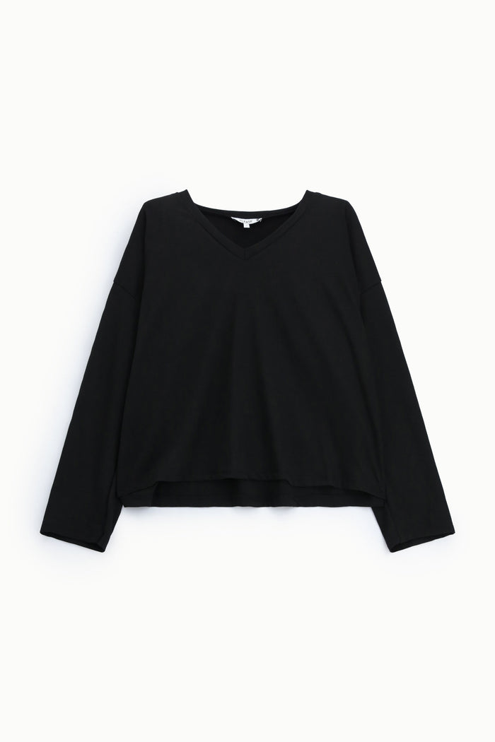 T-shirt manches longues col V - PLEASE