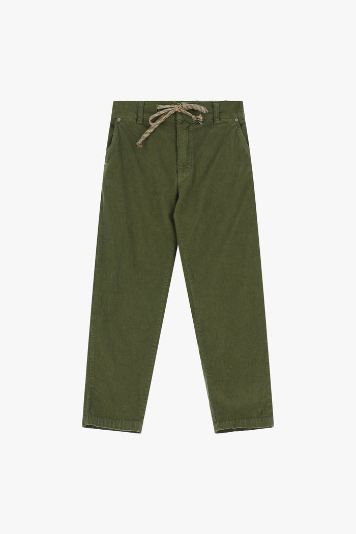 Pantalon velours charpentier kaki - PLEASE