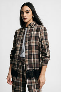 Chemise - surchemise à carreaux  - PLEASE