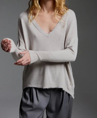 Pull écru col V - BSB