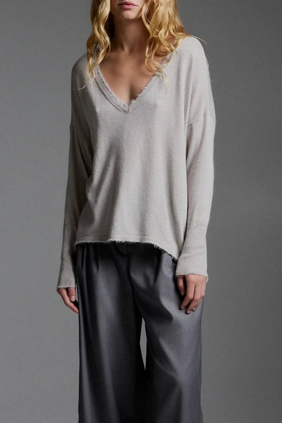 Pull écru col V - BSB