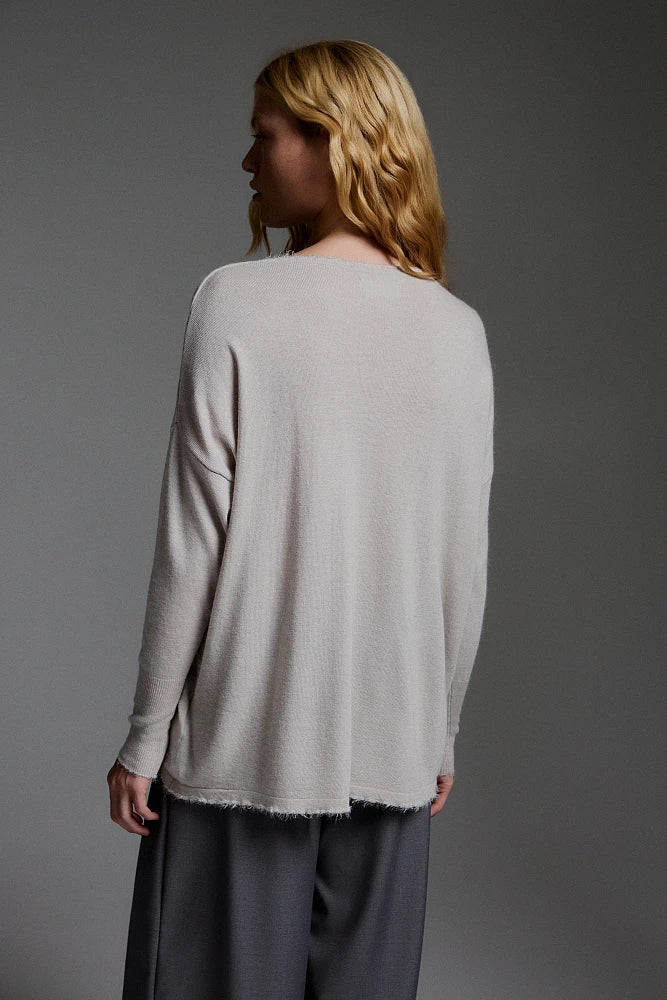 Pull écru col V - BSB