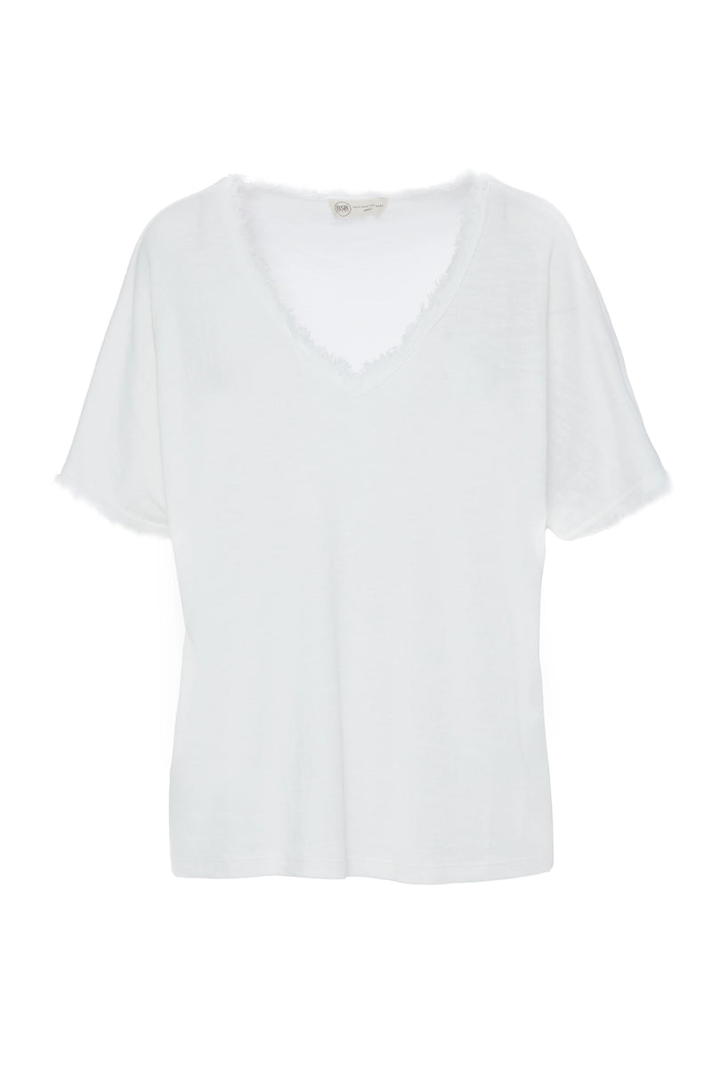 T-shirt oversized col V tout doux - BSB