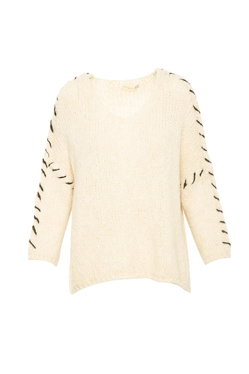 Pull tout doux et surpiqûres - BSB