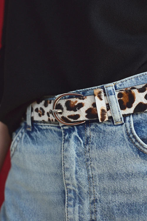 Ceinture Léopard 100% cuir - BSB