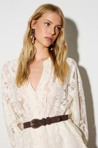 Ceinture Choco-Croco en cuir BSB