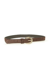 Ceinture Choco-Croco en cuir BSB