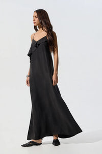 Robe longue noire cloutée - BSB