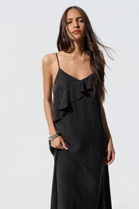 Robe longue noire cloutée - BSB
