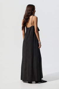 Robe longue noire cloutée - BSB