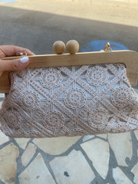 Sac crochet et bois