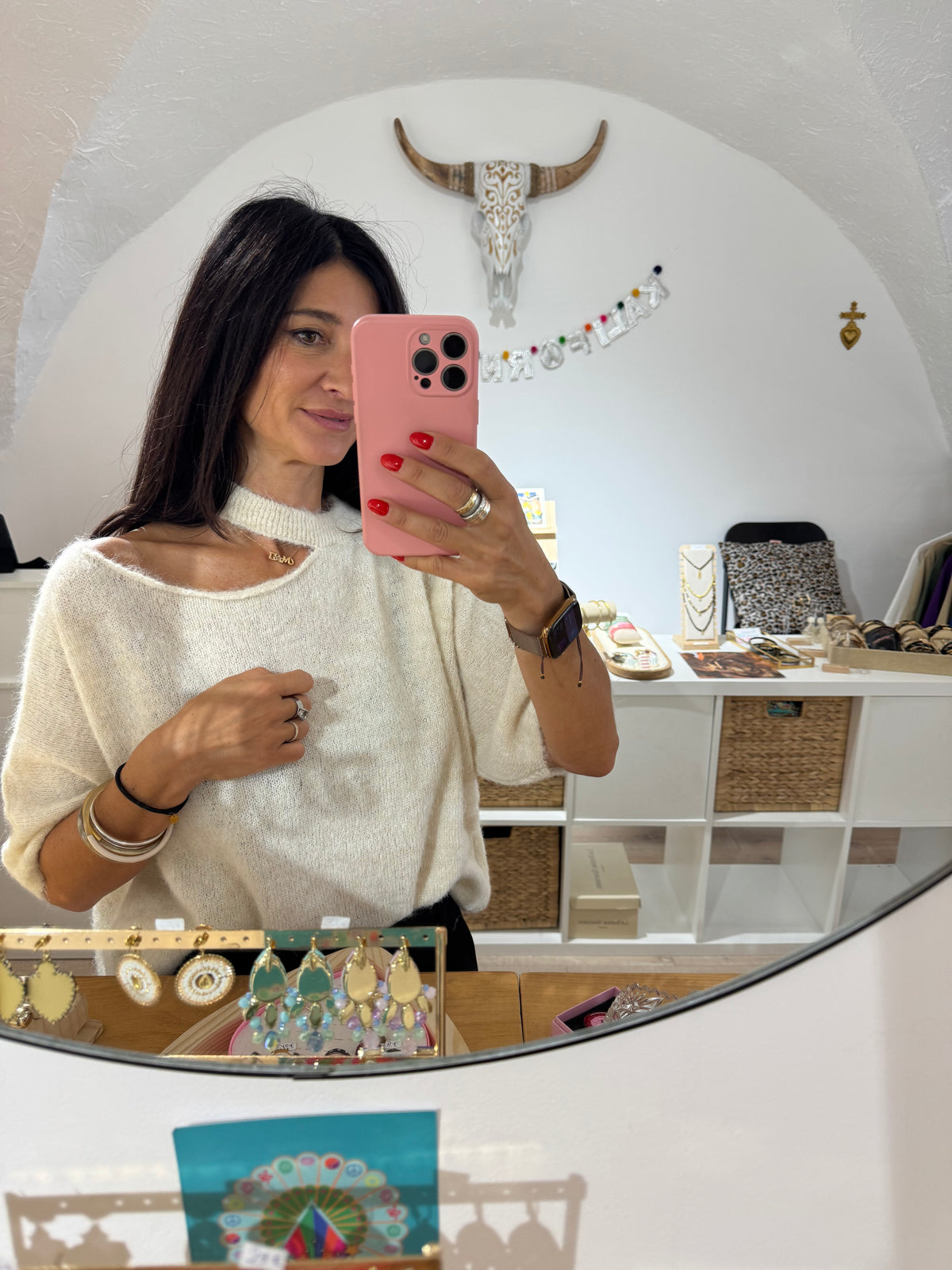Pull col découpé Ciao Donna