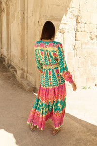 ROBE IPANEMA AQUA À MANCHES - Piti Cuiti
