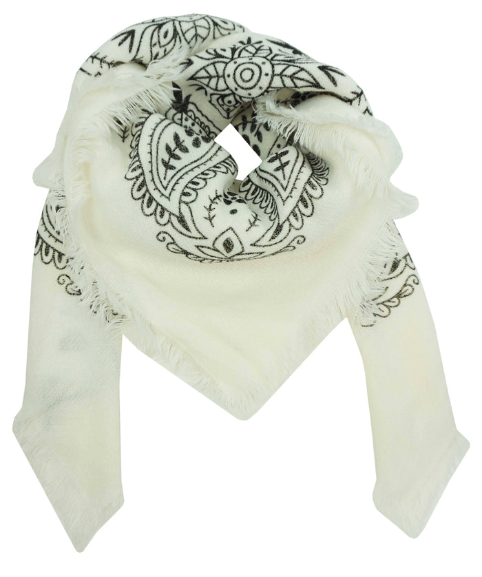 Foulard carré imprimé bandana