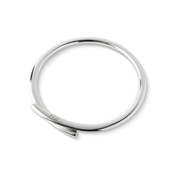 Bracelet Jonc Croisé Plaqué Argent 20 Microns - SCUDO