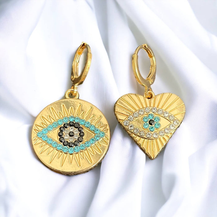 Mini-créoles GOLD Eyes peps - Huracan