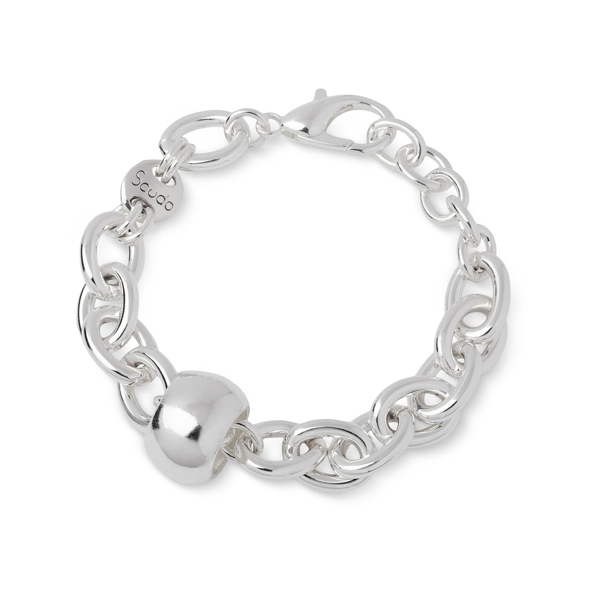 Bracelet Boule Ronde GM Plaqué Argent 20 microns- SCUDO