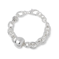 Bracelet Boule Ronde GM Plaqué Argent 20 microns- SCUDO