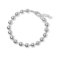 Bracelet Boule Alternée 7 mm Plaqué Argent 20 Microns - SCUDO