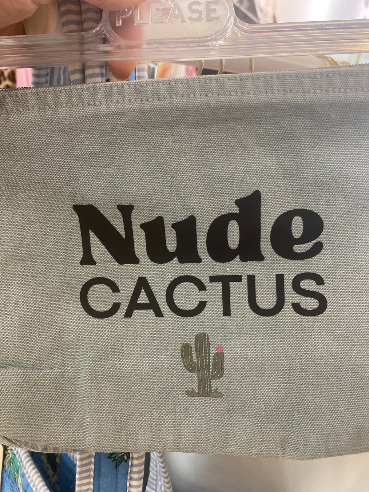 Trousse en coton NUDE CACTUS