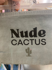 Trousse en coton NUDE CACTUS