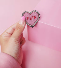 Broche Sista - Broderie Fait Main Cannetille