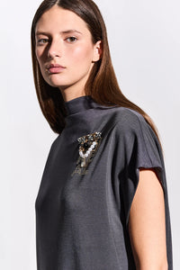 Robe longue gris carbone - BSB