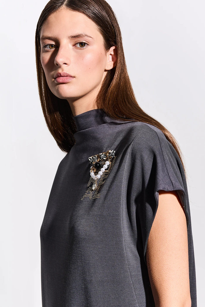 Robe longue gris carbone - BSB