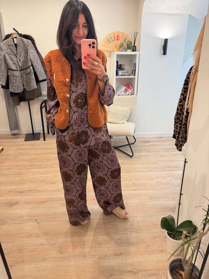 Pantalon fluide imprimé - LOU