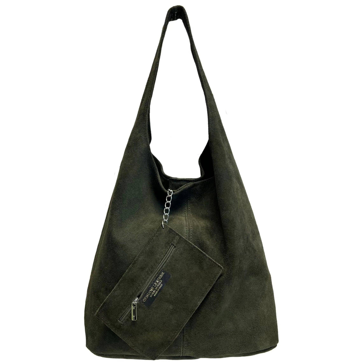 Sac à bandoulière et porte monnaie en daim