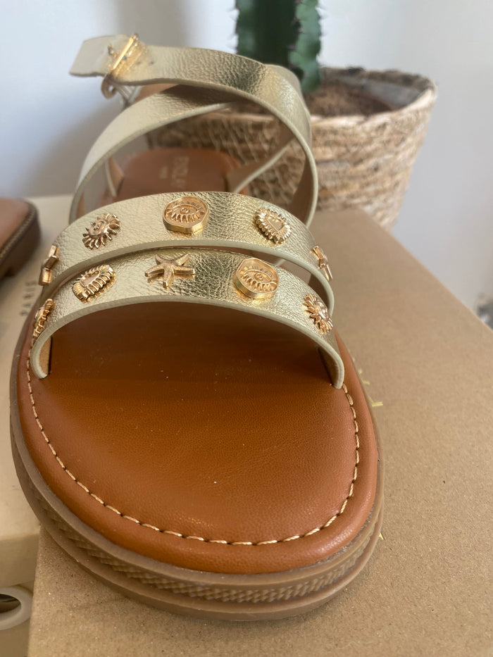 Sandales dorées
