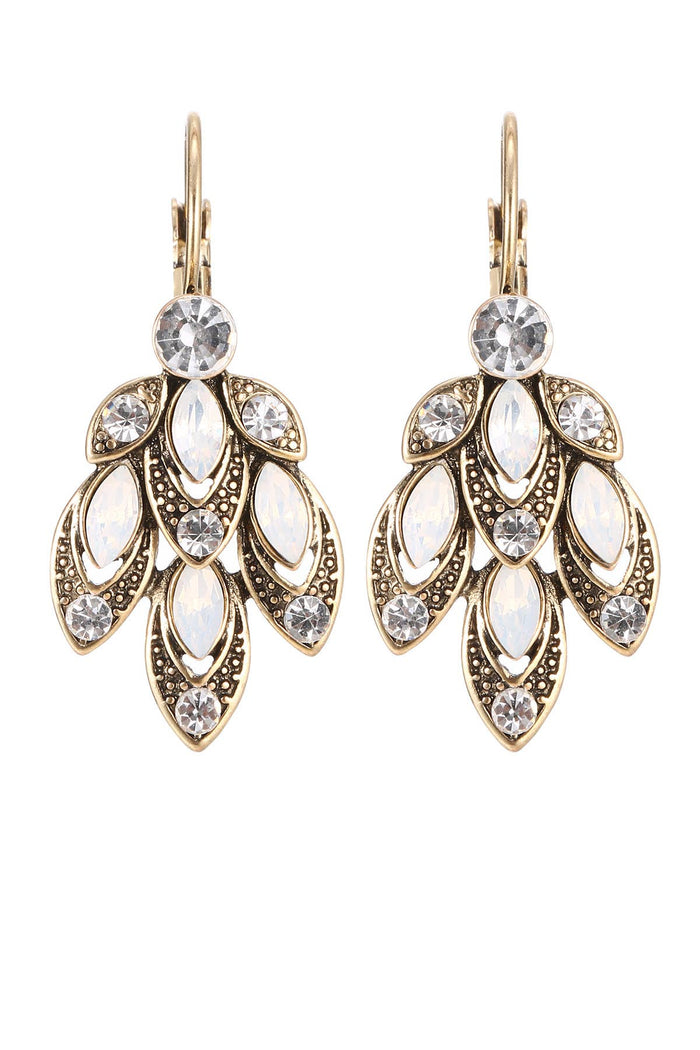 Boucles d'oreilles Dormeuse Strass cristal